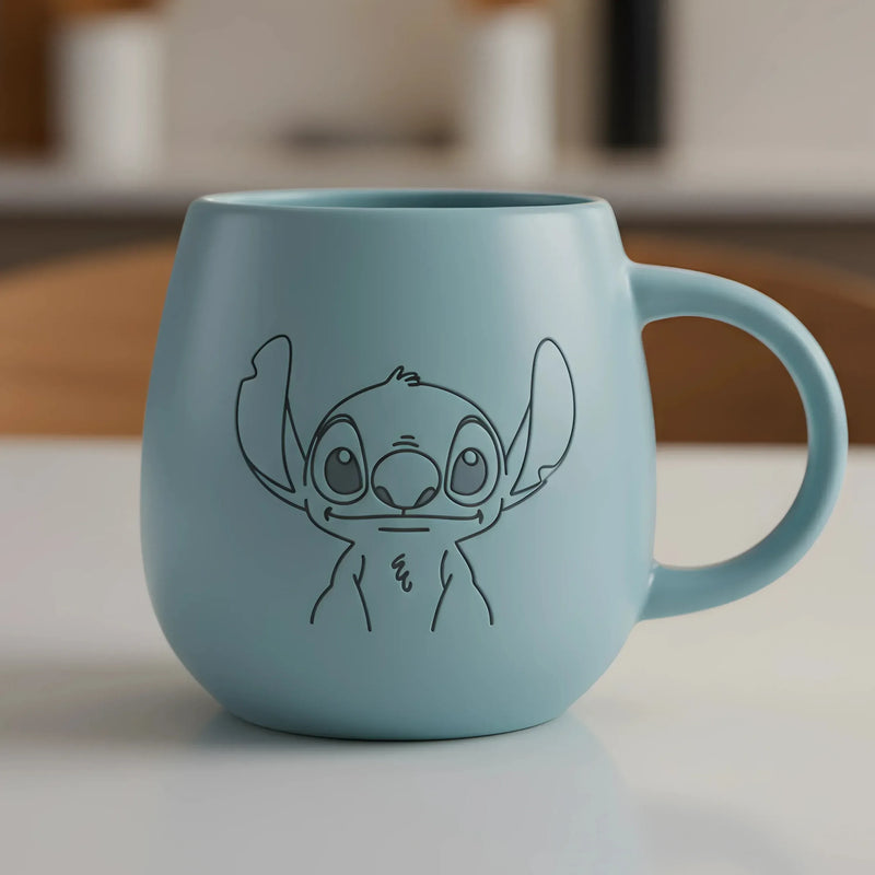 Caneca Minimalista Stitch 400ML – Edição Limitada