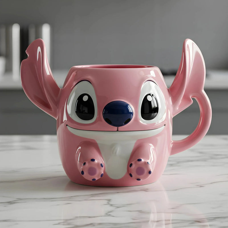 Caneca Angel 3D Stitch 500ML – Edição Limitada