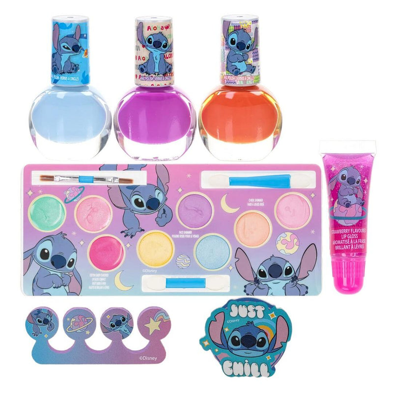 Kit de Maquiagem Stitch + Maleta Brilhante