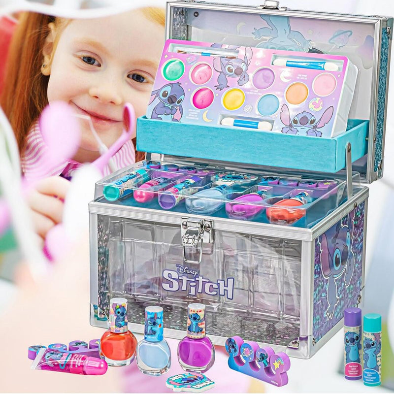 Kit de Maquiagem Stitch + Maleta Brilhante