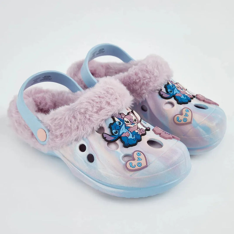 💙 Crocs Stitch &amp; Angel Azul com Pingentes “Love”