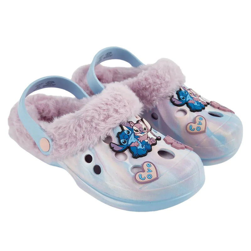 💙 Crocs Stitch &amp; Angel Azul com Pingentes “Love”