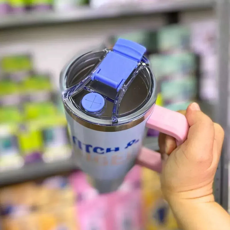 Canecão Tumbler Stitch e Angel 1,15L + Pingente Grátis [Só Hoje]