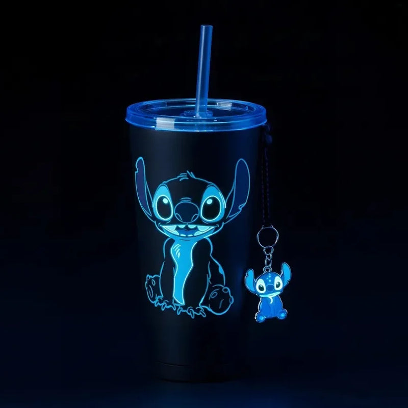 OFERTA RELÂMPAGO: Copo Térmico Stitch Neon – Brilha no escuro – 750ml
