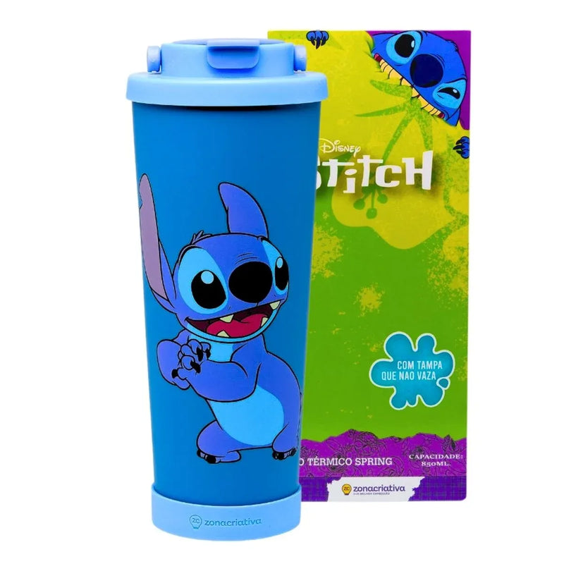 Copo Spring Com Canudo Stitch – Disney