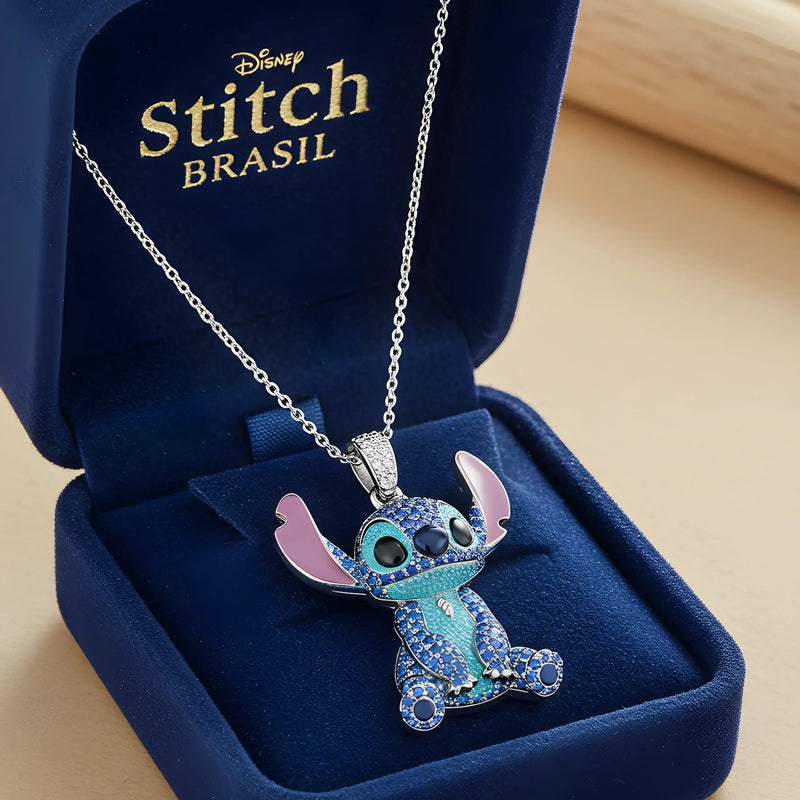 Colar Stitch Oficial + Caixa De Veludo